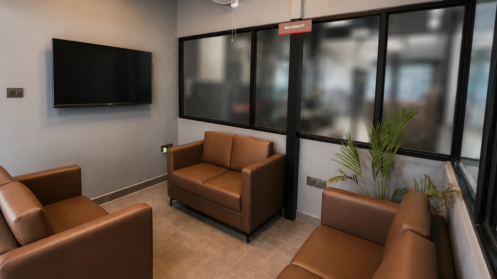 Customer waiting lounge at THE CAR O CARE